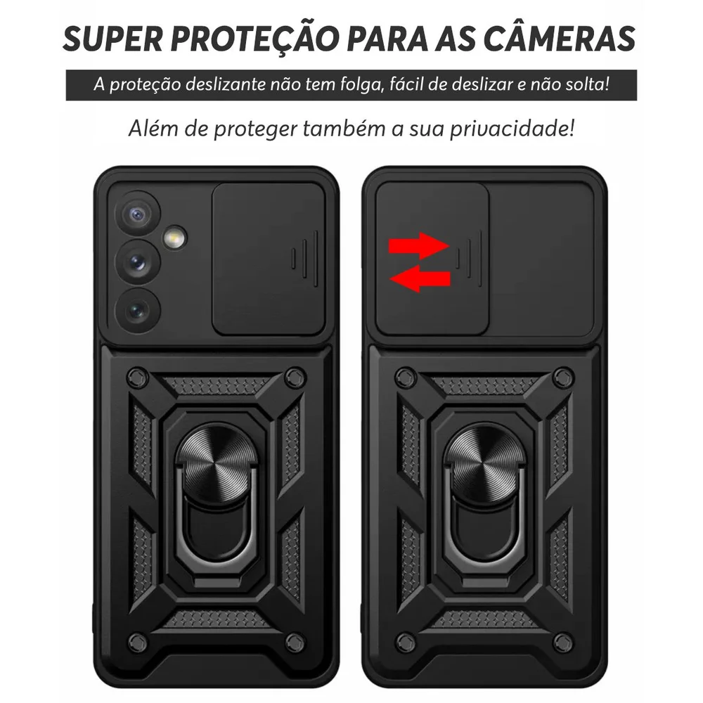 Imagem 4 de 5 do produto Capa Militar P/ Samsung Galaxy A17 - Capinha Case Protetora Anti Impacto Queda Armadura Resistente