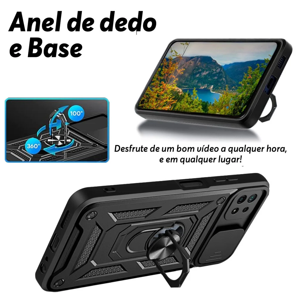 Imagem 2 de 5 do produto Capa Militar P/ Samsung Galaxy M22 - Capinha Case Protetora Anti Impacto Queda Armadura Resistente