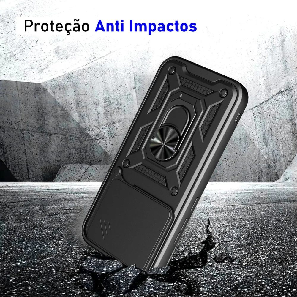 Imagem 4 de 5 do produto Capa Militar P/ Poco F8 Ultra - Capinha Case Protetora Anti Impacto Queda Armadura Resistente
