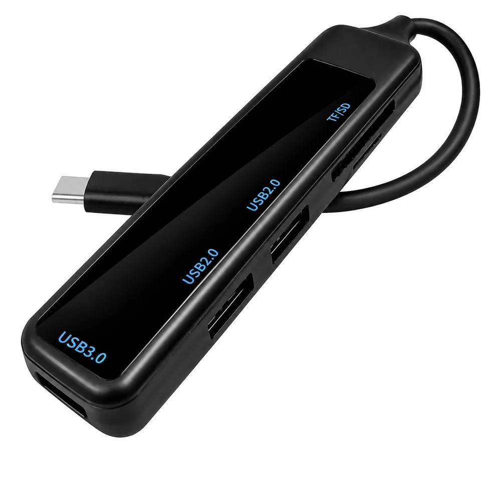 Imagem 3 de 5 do produto Hub Adaptador 5x1 Usb-c Tomate Mtv-742 Usb 3.0 5gbps Tf Sd