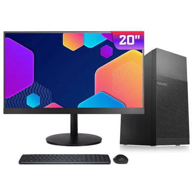 Computador Completo Bluepc Elite - Intel Core i5 6500, 32gb Ddr4, SSD 256gb, WINDOWS 10 Pro, Fonte 500w, Monitor LED 20" - Cdbp-eli-20147