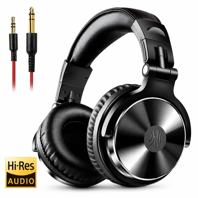 Fone De Ouvido Com Fio Dj Studio Oneodio Pro-10 Profissional Com Certificação De Áudio Hi-res