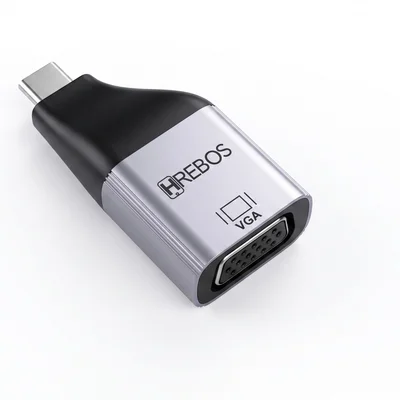 Adaptador Usb-c Para Vga 2k 60hz Hrebos Premium Astralink