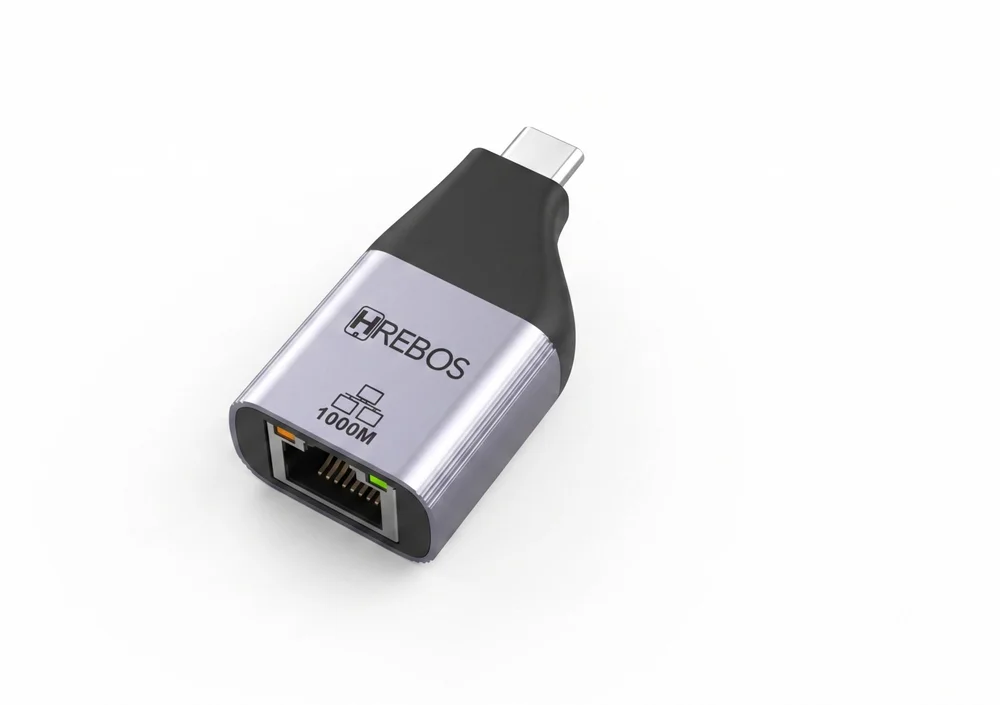 Imagem 2 de 5 do produto Adaptador Ethernet Usb-c Gigabit Hrebos Premium Astralink Ad-278