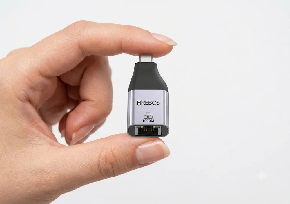 Imagem 3 de 5 do produto Adaptador Ethernet Usb-c Gigabit Hrebos Premium Astralink Ad-278