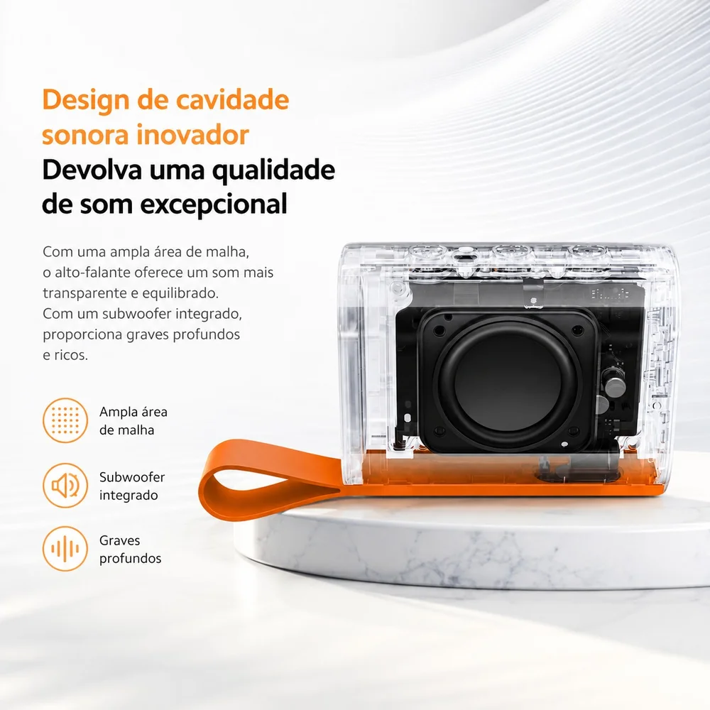 Imagem 3 de 5 do produto Caixa De Som Portátil Bluetooth Xiaomi Sound Pocket 5w Azul