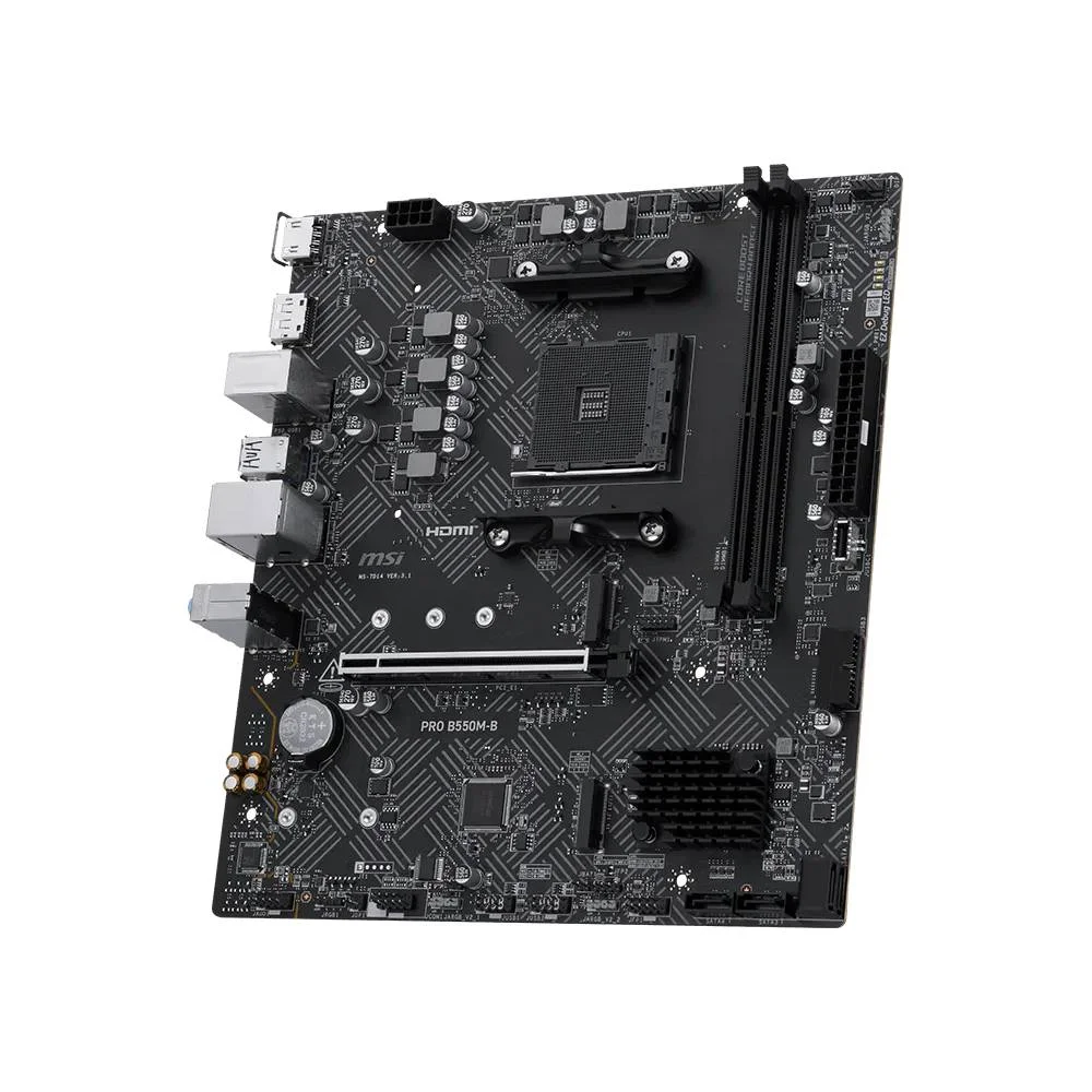 Placa Mãe Msi Pro B550m-b Am4 2xDDR4 Chipset Amd B550 Matx