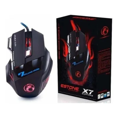 Mouse Gamer Óptico 3200 Dpi 7 Botões LED X7 Shinka
