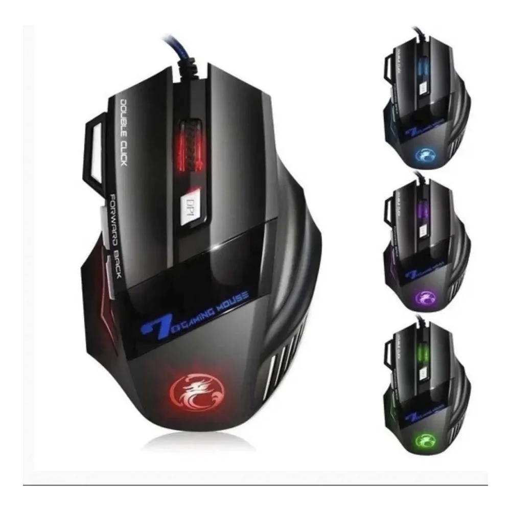 Imagem 4 de 4 do produto Mouse Gamer Óptico 3200 Dpi 7 Botões LED X7 Shinka