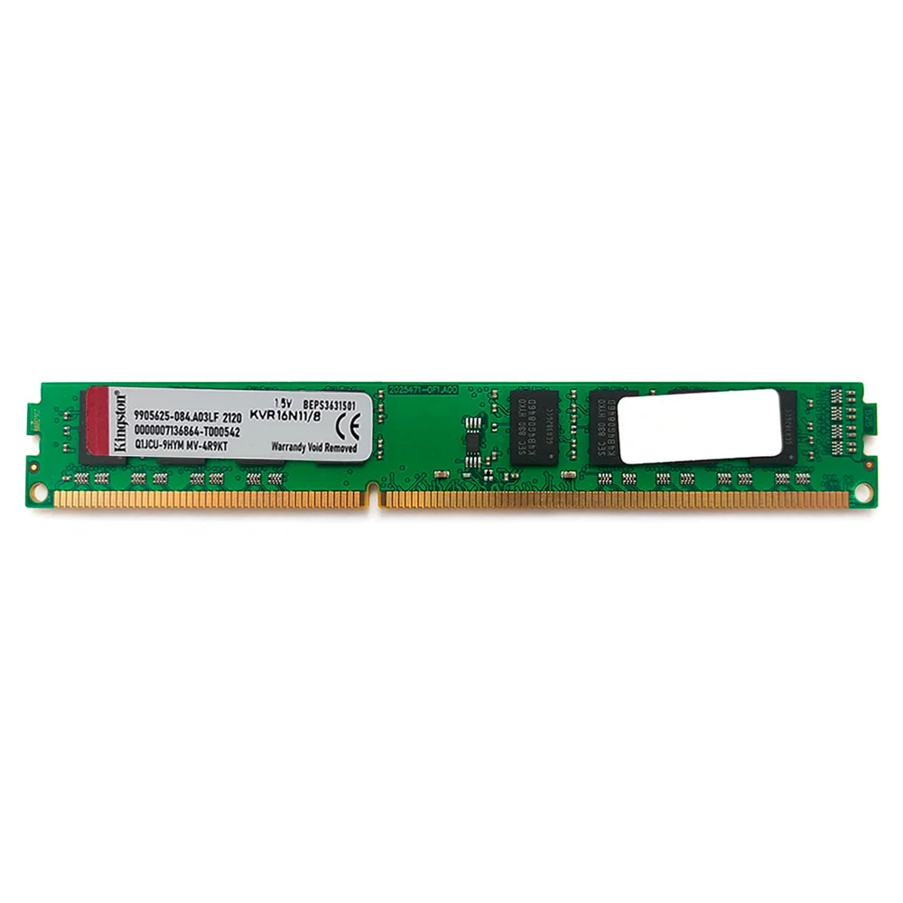 Memória Kingston 8GB, 1600mhz, Ddr3, Cl11 - Kvr16n11/8