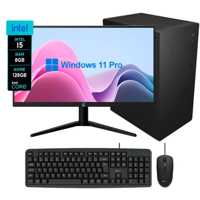 Computador Completo Ef Intel Core i5 3ª Gen 8GB WINDOWS 11 Pro SSD 128GB