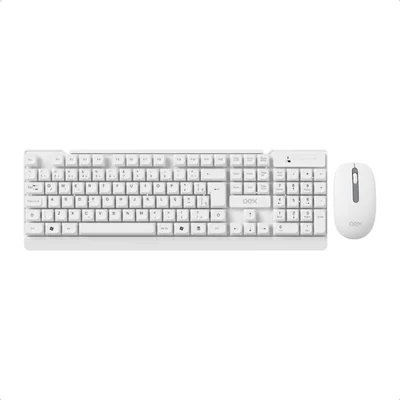 Kit Teclado E Mouse Wireless Oex Tm406 PC Notebook Receptor Nano Usb Ergonômico