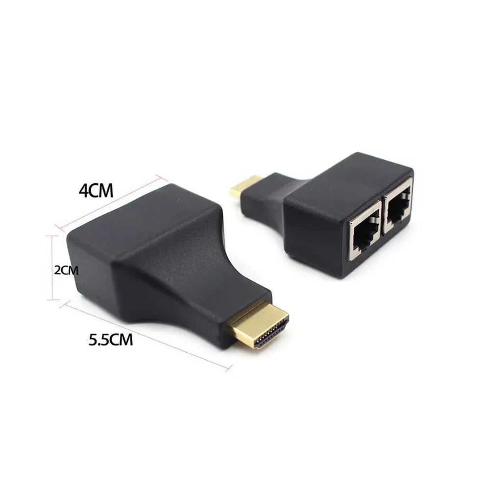 Imagem 2 de 5 do produto Extensor HDMI 3d 30m Via Cabo De Rede Utp Rj45 Giga Security - Se210