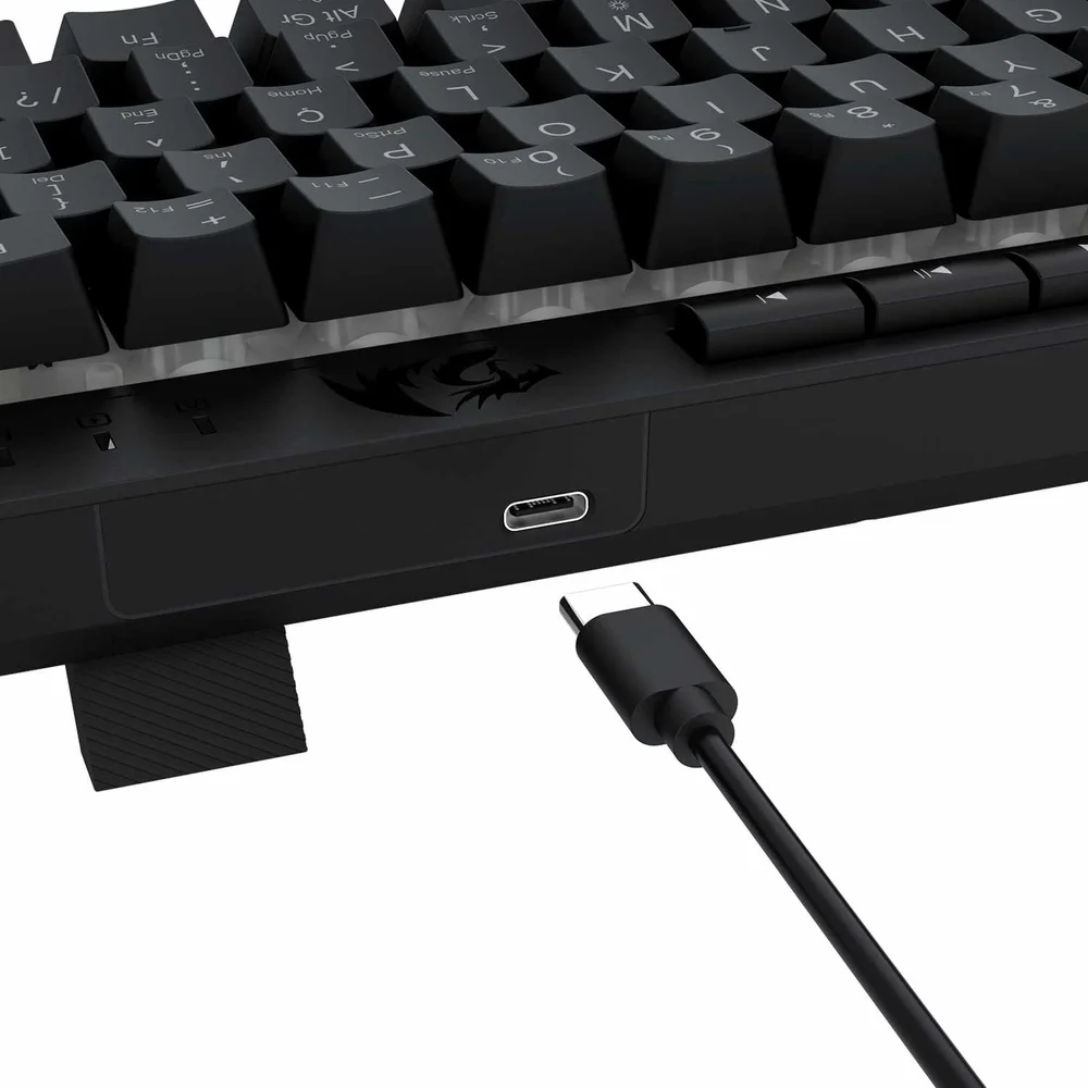 Imagem 2 de 5 do produto Teclado Membrana Gamer Redragon Shiva 61 RGB Abnt2 Multimidia