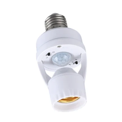 Sensor De Presença Soquete De Luz E27 360º