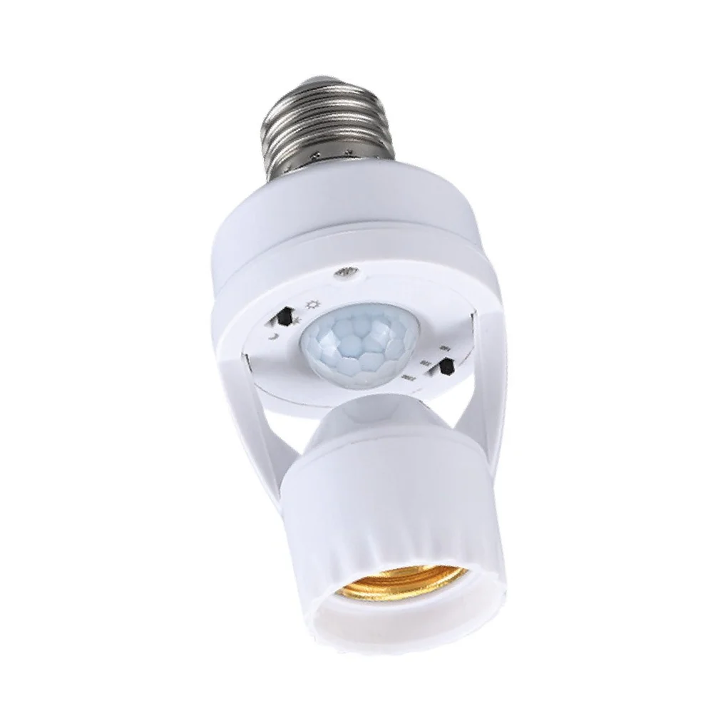 Sensor De Presença Soquete De Luz E27 360º