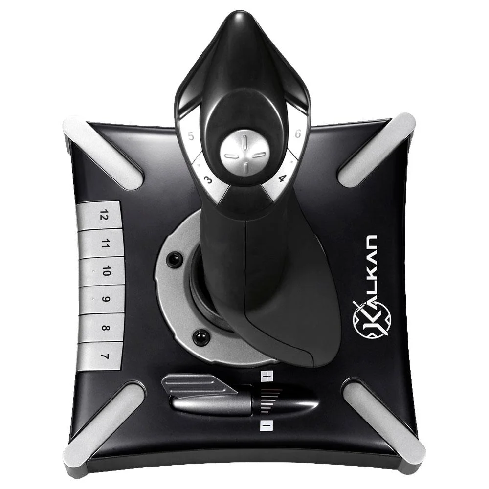 Imagem 3 de 5 do produto Manche E Acelerador Para Simulador De Voo Kalkan Mobius Preto Klk00006