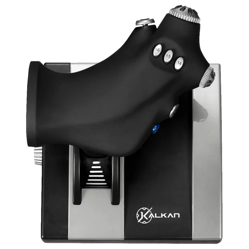 Imagem 5 de 5 do produto Manche E Acelerador Para Simulador De Voo Kalkan Mobius Preto Klk00006