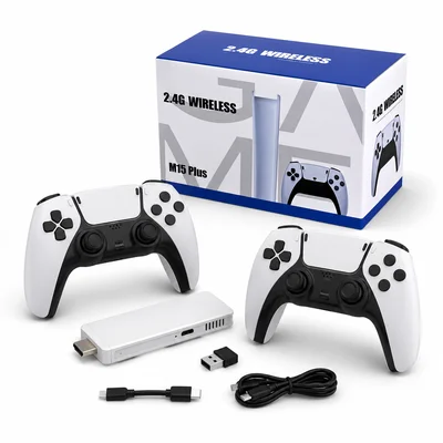 Console Retro Game Stick M15 HDMI Com 2 Controles Sem Fio