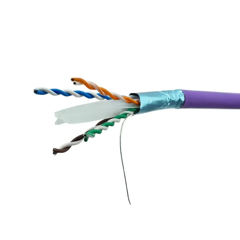 Imagem 4 de 4 do produto Cabo De Rede Cat6a Lilas F/utp Blindado Siemon 100 Metros