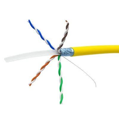 Cabo De Rede Cat6a Amarelo F/utp Blindado Legrand 100 Metros
