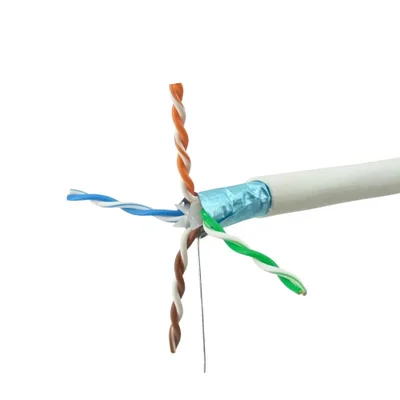 Cabo De Rede Cat6a Branco F/utp Blindado Siemon 100 Metros