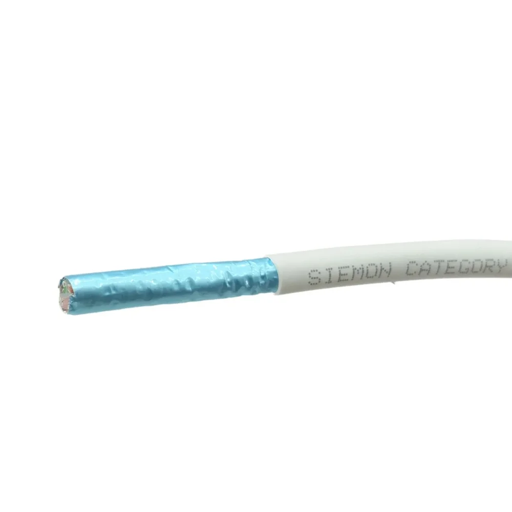 Imagem 3 de 4 do produto Cabo De Rede Cat6a Branco F/utp Blindado Siemon 100 Metros