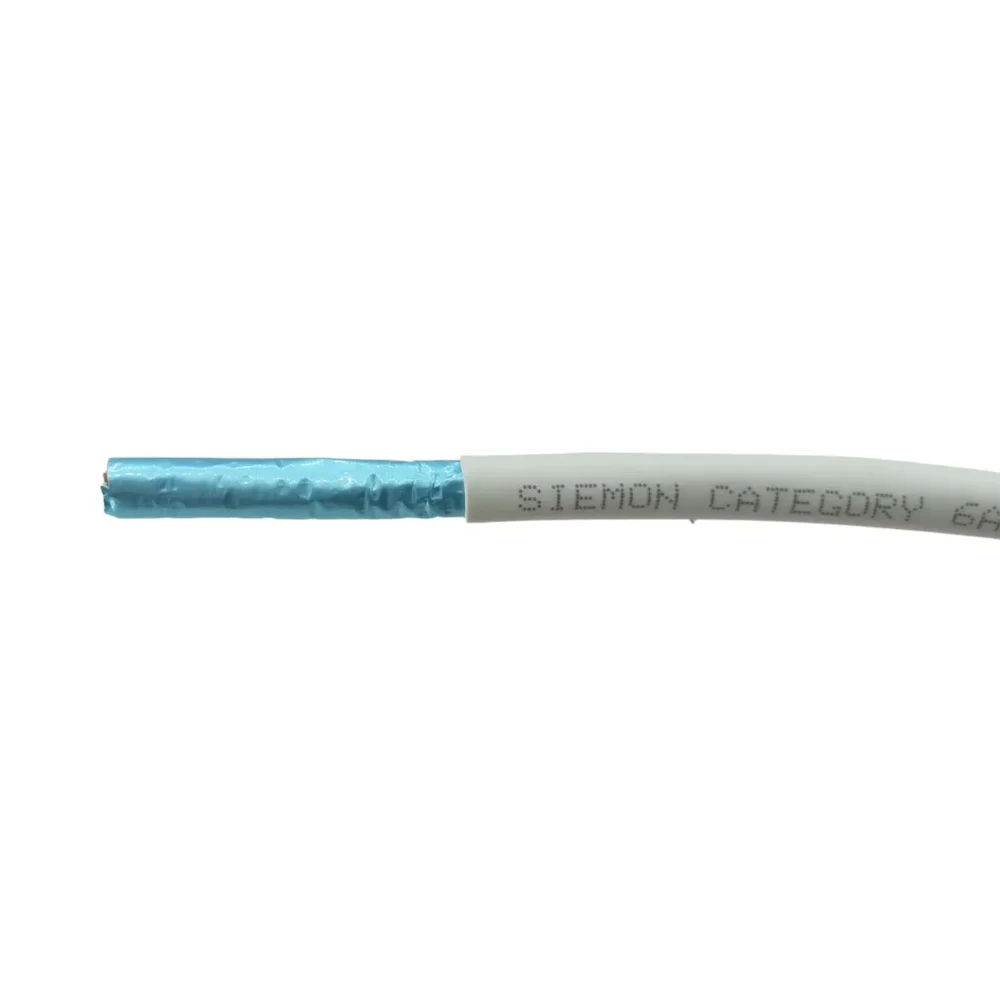 Imagem 4 de 4 do produto Cabo De Rede Cat6a Branco F/utp Blindado Siemon 100 Metros