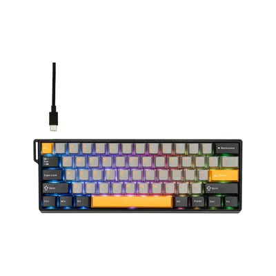 Teclado Aula 60he Max RGB Gaming Cabo Usb-c Removível
