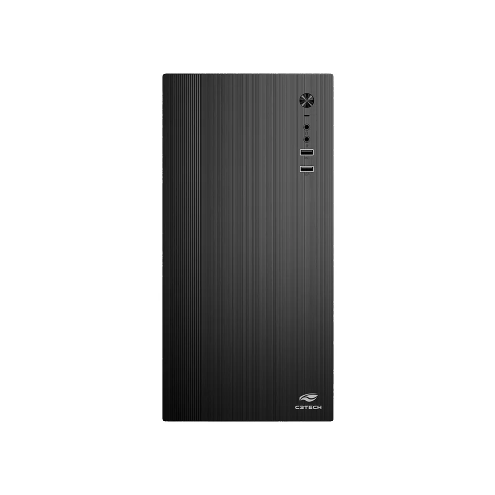 Imagem 2 de 4 do produto Gabinete Comum Micro-atx C3tech Mt-39bk, Com Fonte 200w, Preto, Gar: T3m