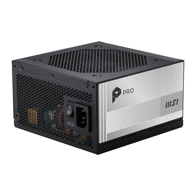 Fonte Msi Pro A1000pl, 1000w, Full Modular, Atx 3.1, PCie 5.1, 80 Plus Platinum, Preto, 306-7zplx19-hd8