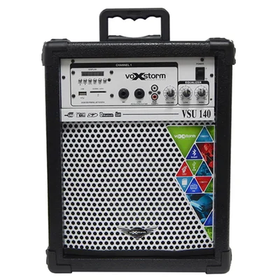 Caixa Multiuso Amplificada 6 " 20 W Rms - Voxstorm Vsu140 Usb