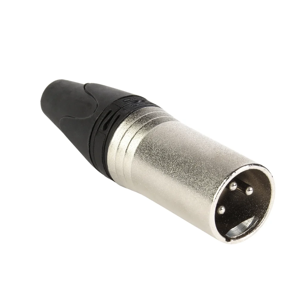 Imagem 2 de 2 do produto Conector Xlr Macho Linha 3 Polos Metal Storm 10 Unidades