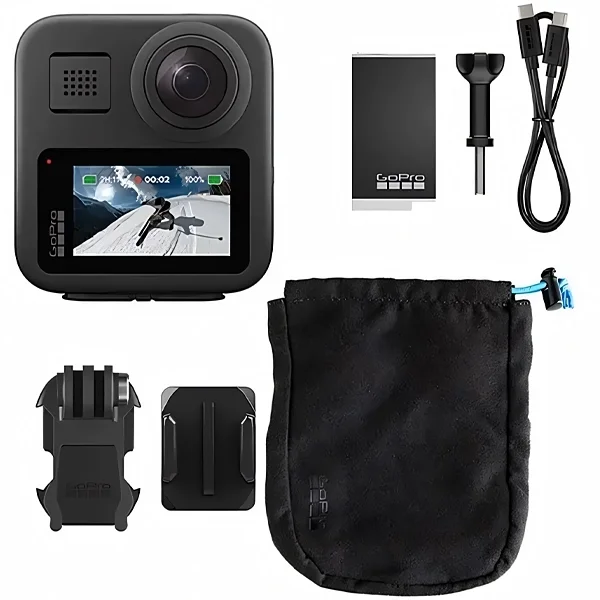 Câmera De Ação Gopro Hero Max 16.6mp 5.6k Com Wi-fi E Bluetooth - Preta