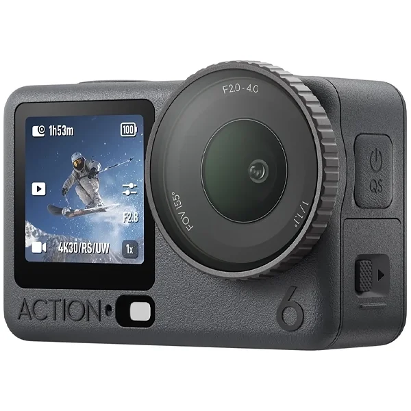 Câmera De Ação Dji Osmo Action 6 Adventure Kit 8k - Preta