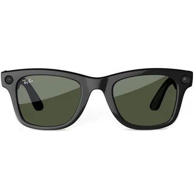 Óculos De Sol Inteligente Ray Ban Meta Wayfarer Rw4006 Com Câmera E Speaker - Shiny Black G15 Green