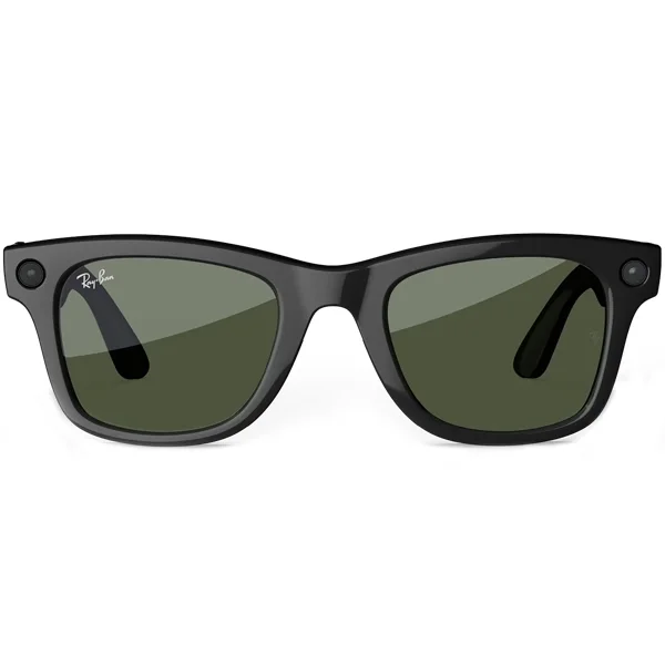 Óculos De Sol Inteligente Ray Ban Meta Wayfarer Rw4006 Com Câmera E Speaker - Shiny Black G15 Green