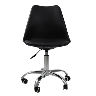 Cadeira De Escritório Secretária Fox Eames Base Giratória Preta F032