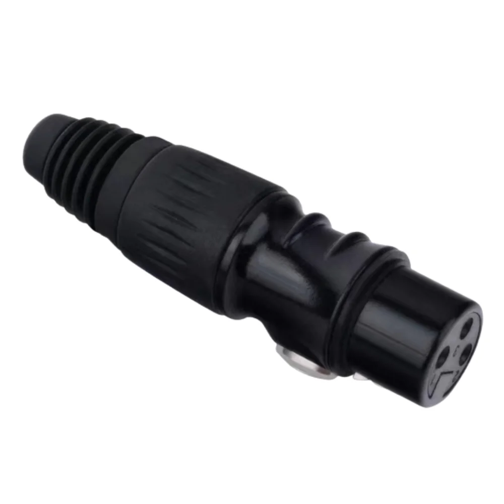 Imagem 2 de 2 do produto Conector Xlr Fêma Linha Preto Metalico Storm 05 Unidades