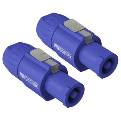 Wc 1803 Conector De Ac-in De Linha Wireconex Azul