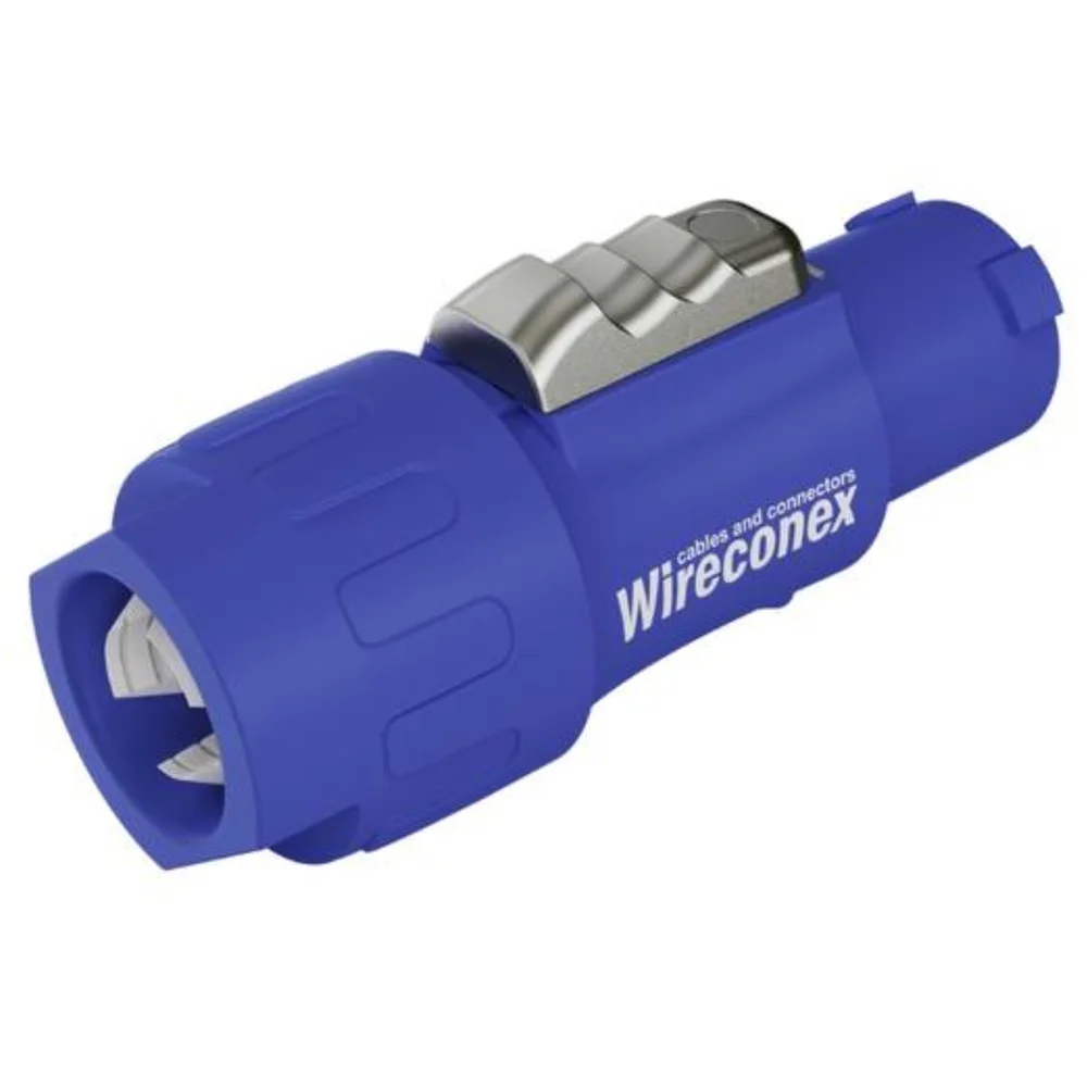 Imagem 2 de 5 do produto Wc 1803 Conector De Ac-in De Linha Wireconex Azul