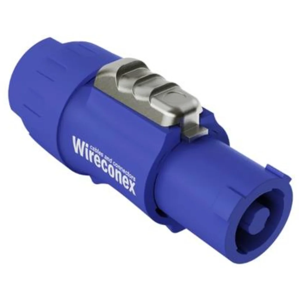 Imagem 3 de 5 do produto Wc 1803 Conector De Ac-in De Linha Wireconex Azul