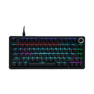 Teclado Mecânico Compacto RGB Hot Swap Fio Knob Gamer Office