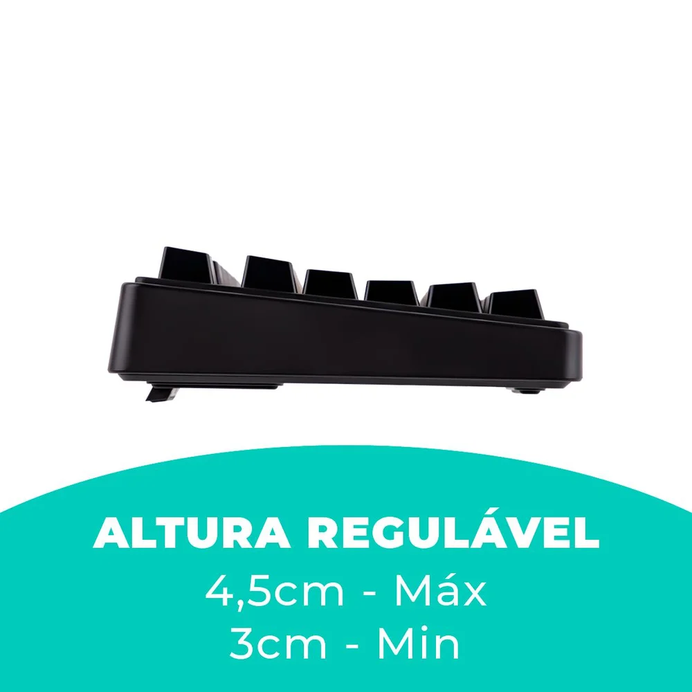 Imagem 5 de 5 do produto Teclado Mecânico Compacto RGB Hot Swap Fio Knob Gamer Office