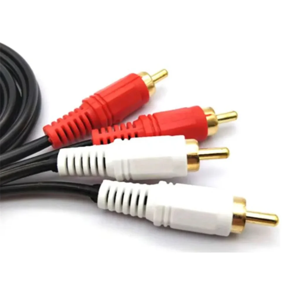 Imagem 2 de 4 do produto Cabo Reforçado Rca 2+2 Áudio Estéreo E Vídeo 1,5 M-rmj