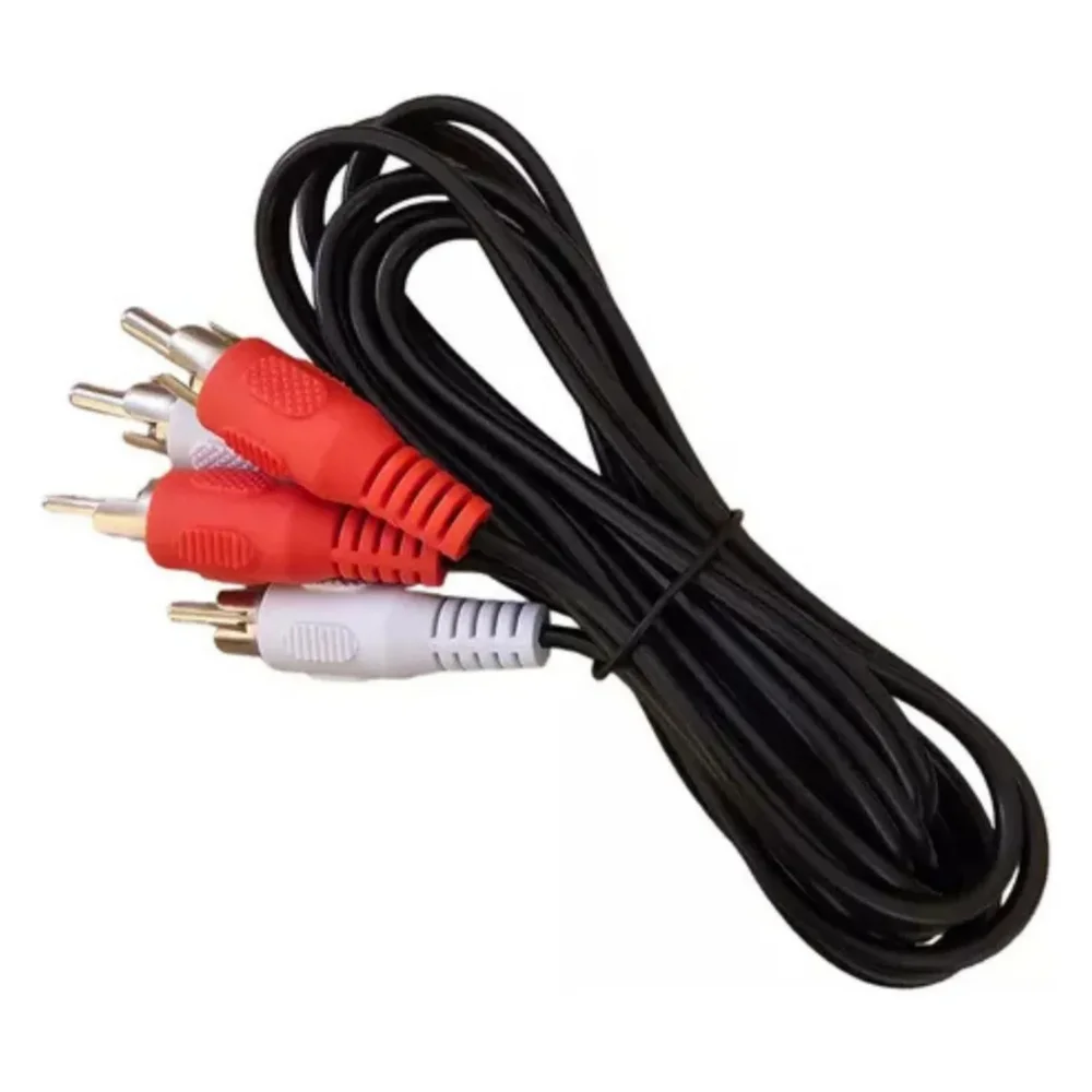 Imagem 3 de 4 do produto Cabo Reforçado Rca 2+2 Áudio Estéreo E Vídeo 1,5 M-rmj