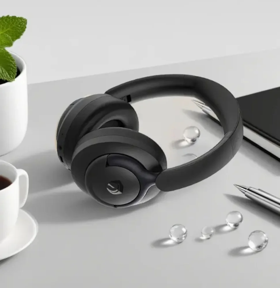 Imagem 4 de 5 do produto Fone Bluetooth Over Ear H'maston Sns15 Sem Fio Com Microfone LED Preto