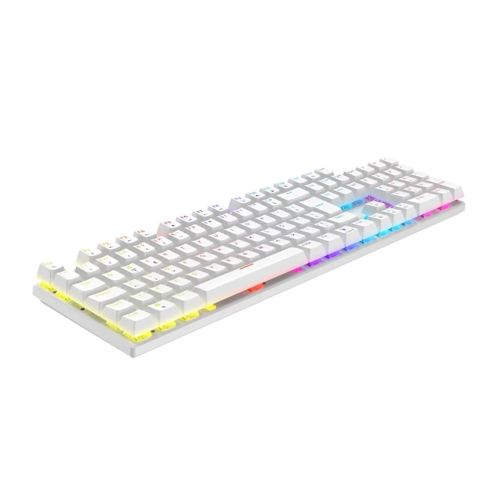 Imagem 2 de 4 do produto Teclado Gamer Dazz Orion V2 Switch Vermelho Rainbow C/ Fio Abnt2 - Branco