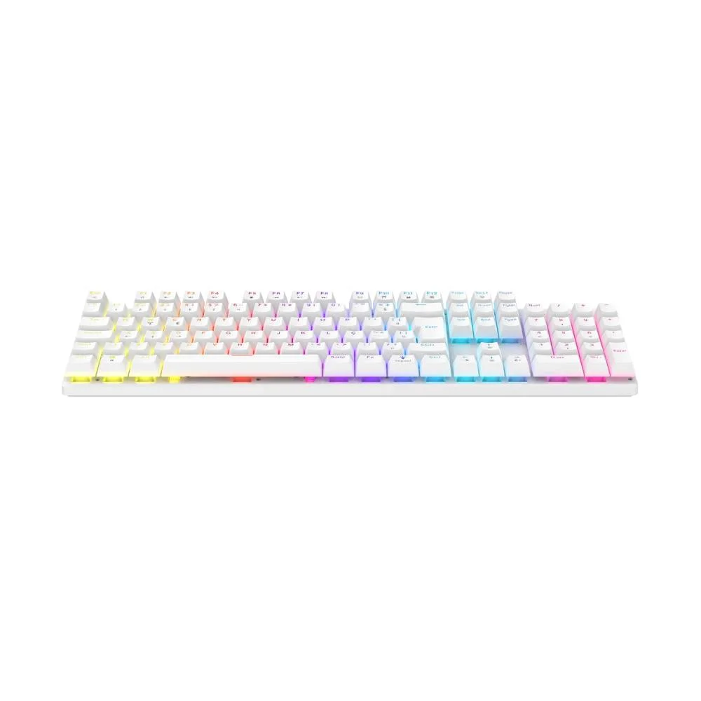 Imagem 4 de 4 do produto Teclado Gamer Dazz Orion V2 Switch Vermelho Rainbow C/ Fio Abnt2 - Branco