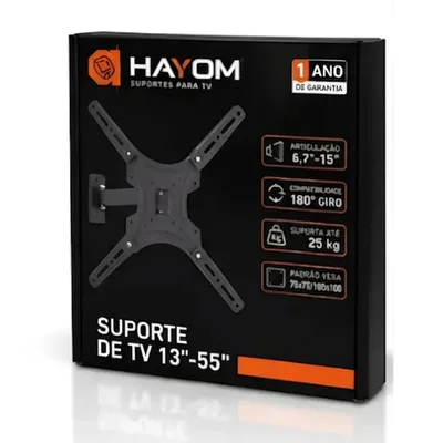 Suporte De Tv 13"- 65" Preto Hayom Tv8065